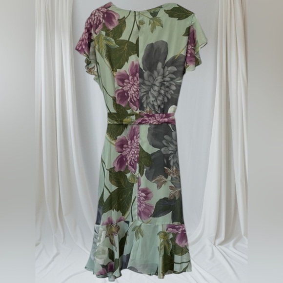 Danny & Nicole NWT Chiffon Floral Print Dress - Picture 5 of 12